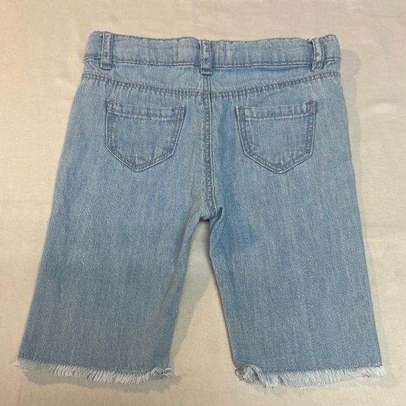 Zara Blue Denim Knee-Length Shorts - Picture 4 of 5